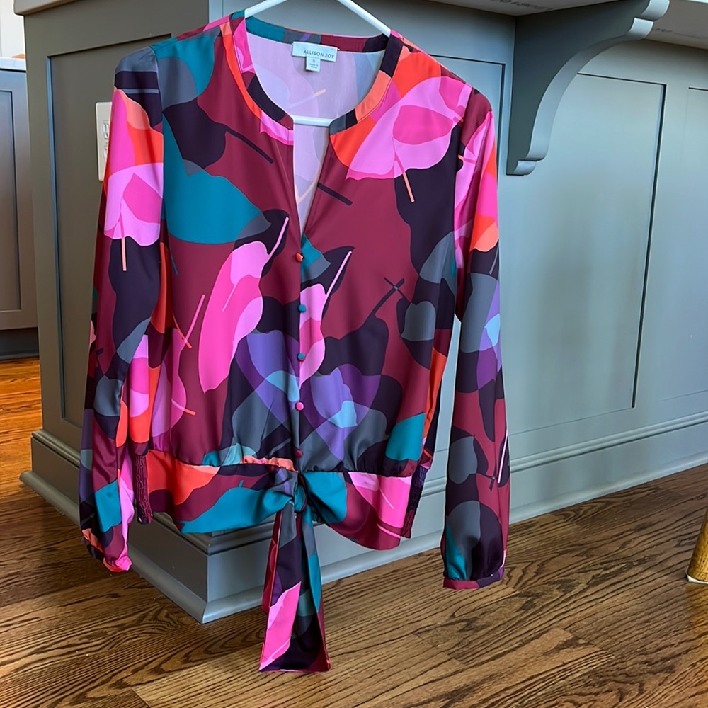 Allison Joy colorful flattering spring top